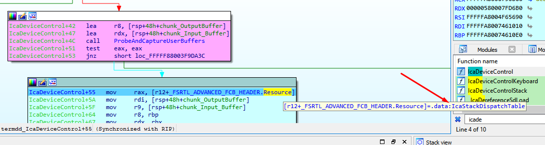 IcaStackDispatchTable