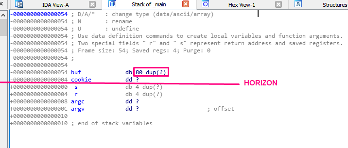 IDA can detect names and exact values