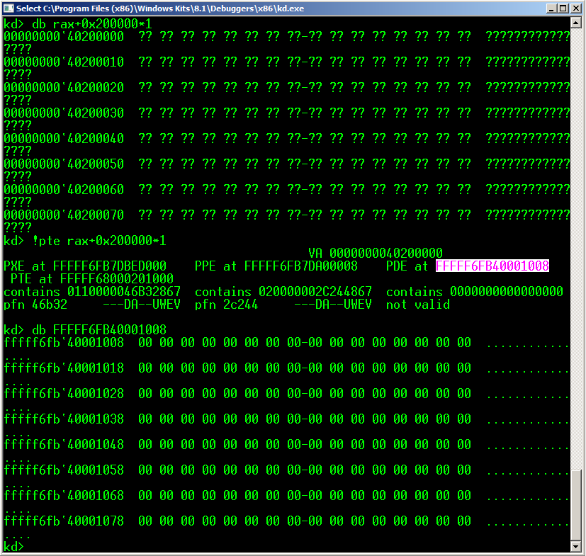 first empty PDE