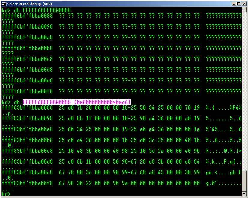 randomize paging tables