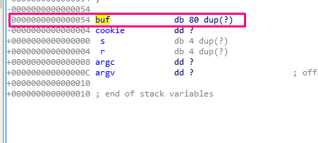 buf and cookie sizes