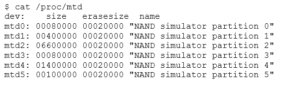 cat proc mtd