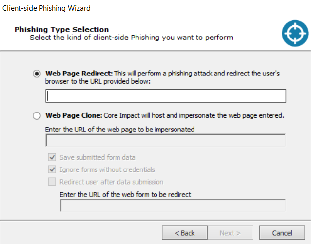client side phishing wizard