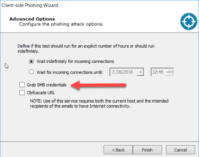 phishing wizard-grab smb credentials