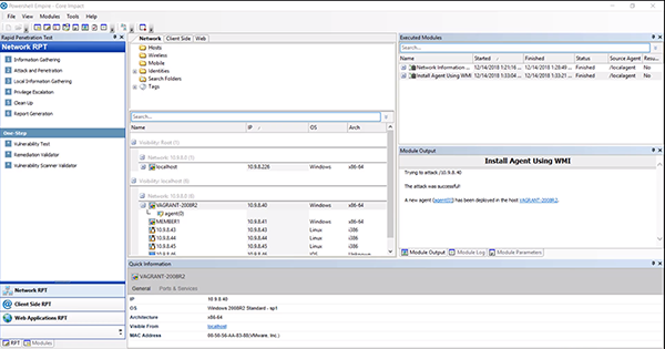 Core Impact Workstation PowerShell Empire Set Up