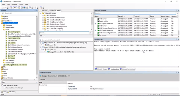 Core Impact Browser Agent