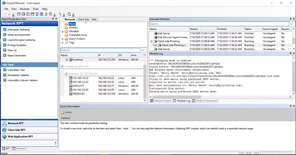 Core Impact Password Spraying Set Up