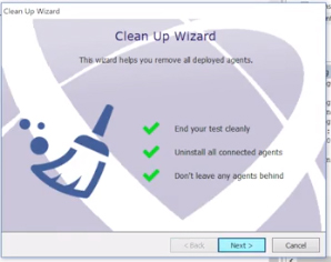 Core Impact Agent Cleanup RPT Screen