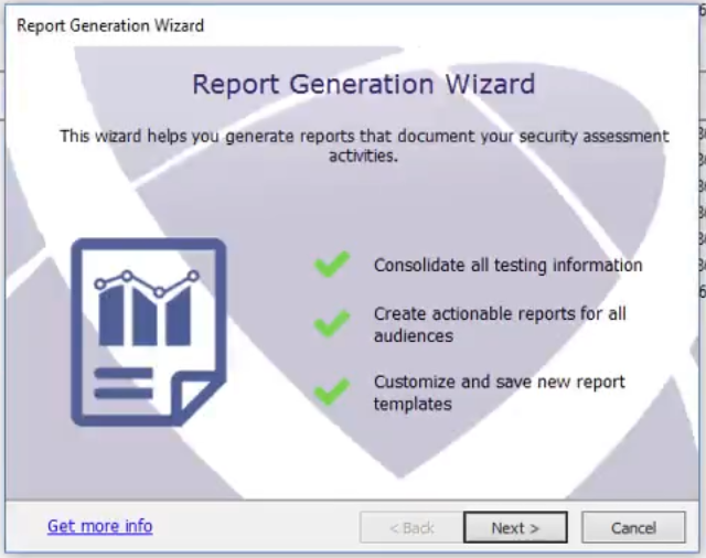 Reporting wizard