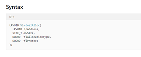 VirtualAlloc
