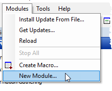 Impact makes creating a new module easy Creating a New Module in Impact