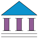 Government building icon