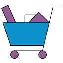 Retail shopping cart icon
